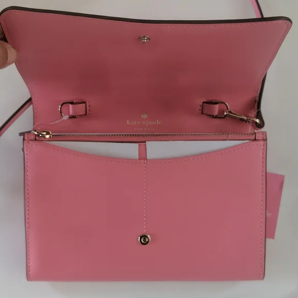 NWT Kate Spade Small Flap Wallet on A String Bag - Picture 3 of 5